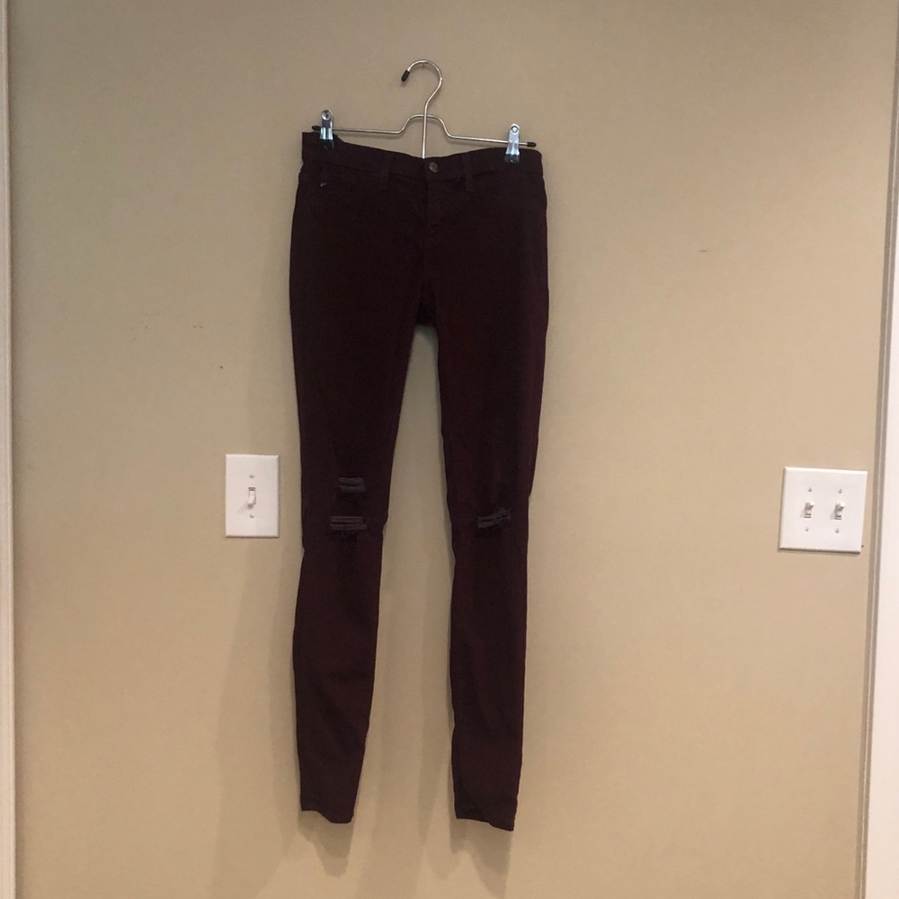 KanCan maroon skinny jeans
